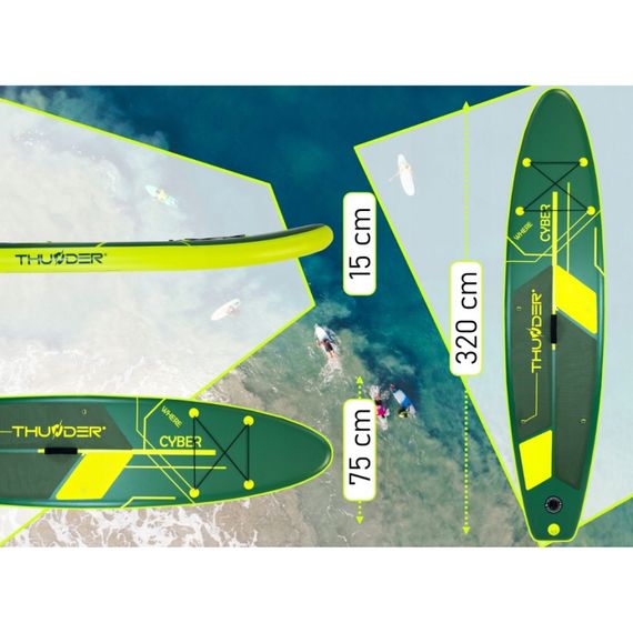 Надувна дошка SUP THUNDER Cyber 320 см з веслом | Зображення 4