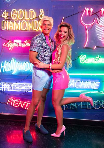 Мини-платье Leg Avenue Pink vinyl mini dress Розовое S | Зображення 5