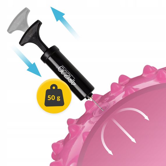 М'яч для пілатесу, йоги, реабілітації 4FIZJO 20 см (масажний) Pink (P-5905973402347) | Зображення 3