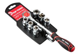 Набор головок с трещеткой Top Tools 1/2, 8 ед. (38D143)