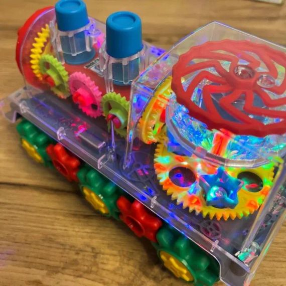 Дитячий інтерактивний прозорий поїзд зі світлом, музикою та поворотом на 360° | Зображення 2