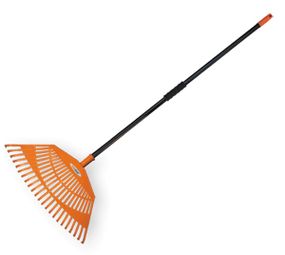Граблі віялові Bradas 23 зубця черенок металевий KT-CX23H-M