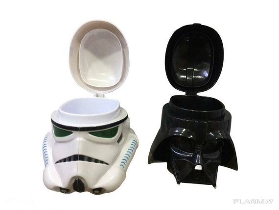 Подарочный Набор Кружка Чашка Бокал 3D Крышкой Star Wars Дарт Вейдер и Штурмовик 3D | Зображення 2