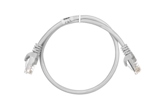 Патч-корд 2E Cat 5e,UTP,RJ45, 26AWG ,7/0.16 Cu, 0.50 m, PVC,Grey (2E-PC5ECOP-050GRY) | Зображення 1