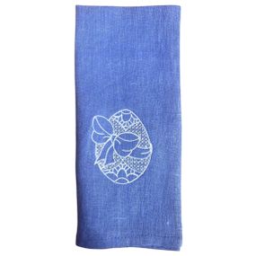 Рушник SoundSleep 128722  30x50 см  льон блакитний