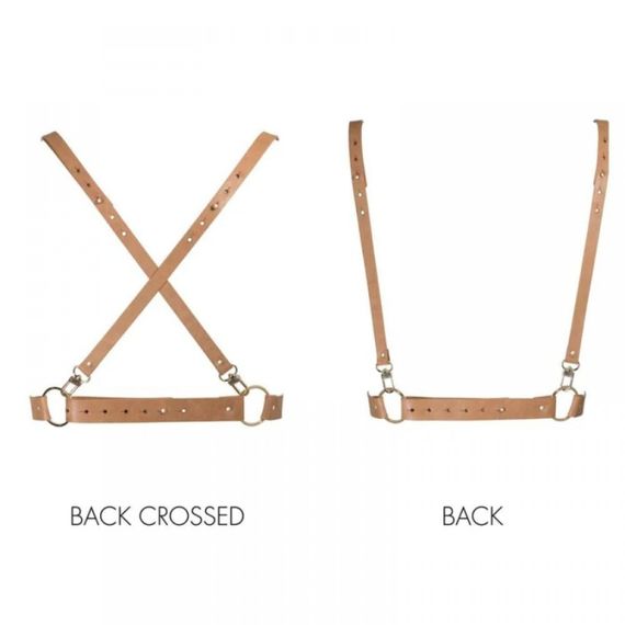 Портупея на грудь MAZE Bijoux Indiscrets бежевая, OS sexstyle | Зображення 3