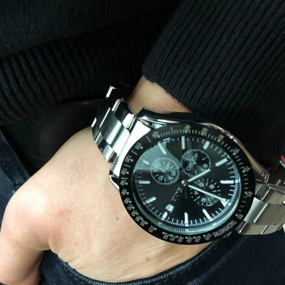 Годинник наручний чоловічий SKMEI 9253SIBK, годинник чоловічий класика, годинник підлітковий, крутий чоловічий годинник | Зображення 1