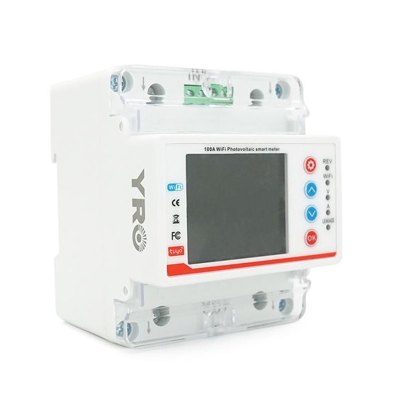 Багатофункціональне реле однофазне YRO YRVP-3Wifi V/A Protector with meter,2P 100A AC220 однофазний (з комунікацією) на DIN-рейку,