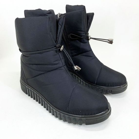 Бурки суконні жіночі штучне хутро, Жіночі дутики з текстилю, Жіночі бурки бабуші хутряні YX-67 | Зображення 2