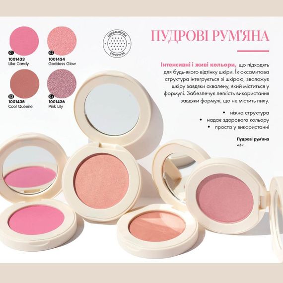 Пудровые румяна Farmasi 02 Goddess Glow 4,5 г | Зображення 1