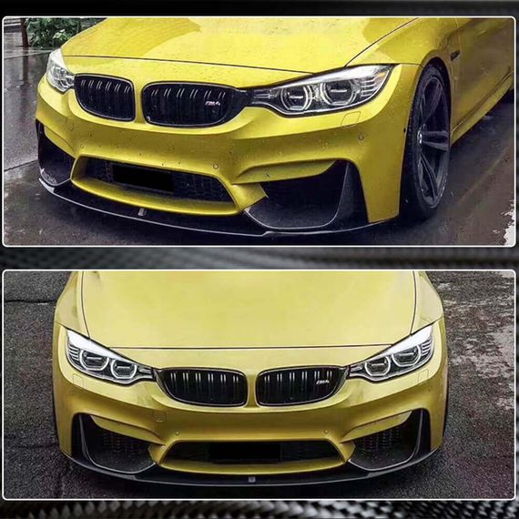 Накладки на передній бампер Flap V3 (для F80, Карбон) для BMW 3 серія F-30/31/34 2012-2019 рр | Зображення 5