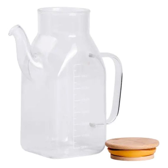 Ємність для олії та оцту з бамбуковою кришкою 750 мл HP-34-1 | Зображення 3