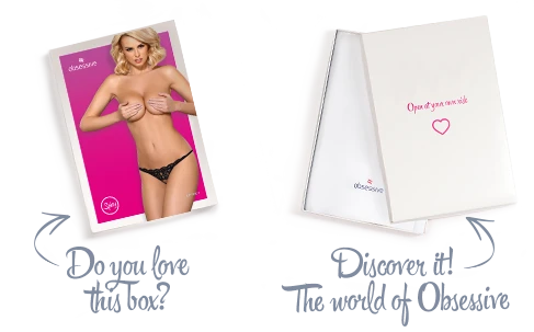 Мереживні танги з двома отворами Obsessive 831-THC-1 crotchless thong, S/M | Зображення 7
