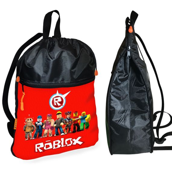 Рюкзак-мешок для обуви,спортивной формы Роблокс "Roblox" детская сумка для сменки с расширителем (1664)