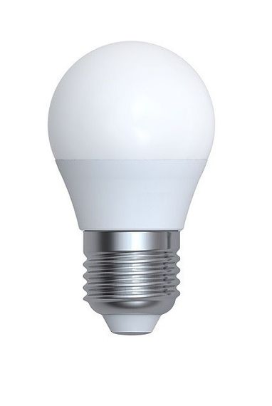 Лампа світлодіодна LED Bulb-G45-5W-E27-220V-6500K-450L SILVER Ny95000607