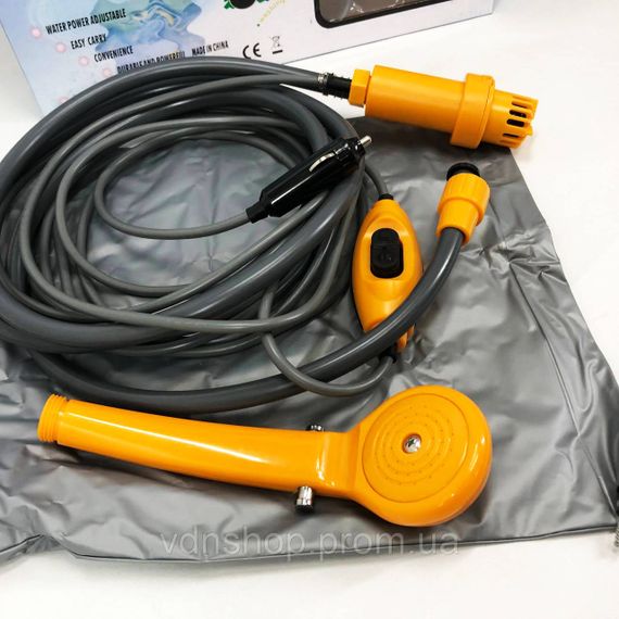 Портативний насос для накачування, Супер душ для кемпінгу та дачі Переносний душ туризму QE-99 | Зображення 3