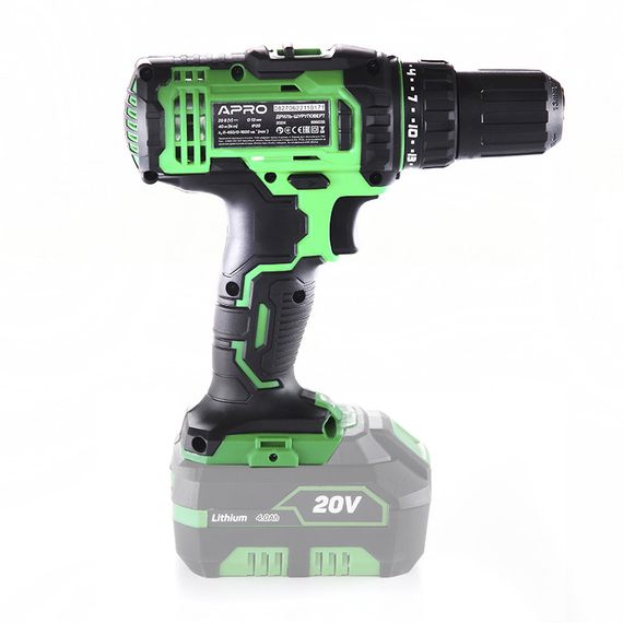Дрель-шуруповерт APRO 20DK, 20В, без АКБ, без ЗУ, кейс | Зображення 2