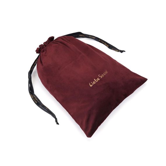 Оксамитовий мішечок для зберігання іграшок Liebe Seele Wine Red Large Storage Bag Oblong, 34х45 см Sex Aura