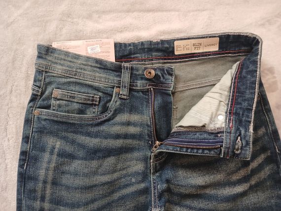 Чоловічі звужені джинси livergy 36/32 | Зображення 1