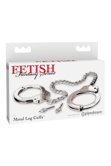Оковы на ноги металлические Pipedream Fetish Fantasy Series серебристые sexstyle | Зображення 3