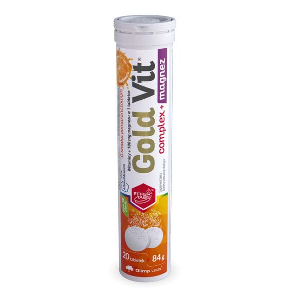 Olimp Gold Vit complex+Magnesium 20 таблеток, апельсин