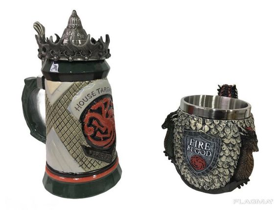 Подарочный набор Кружка Game Of Thrones House Targaryen Fire And Blood Игра Престолов и... | Зображення 2