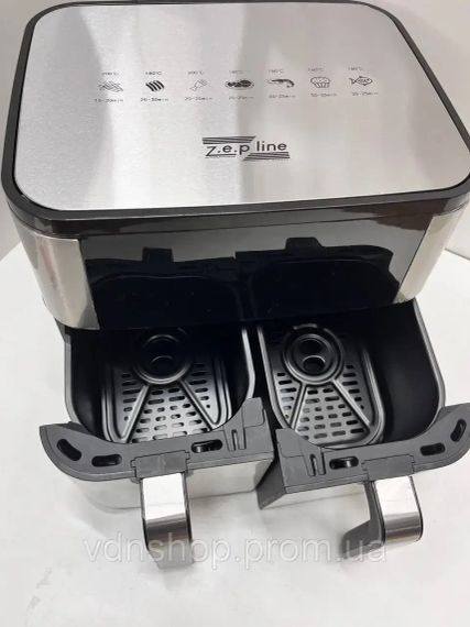 Аерофритюрниця на 2 чаші Zepline ZP-209 з потужністю 4000Вт на 12л | Зображення 6