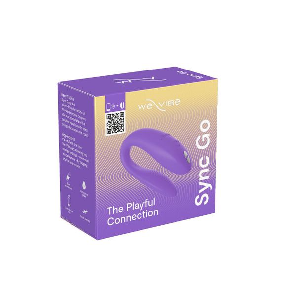 Смарт-вібратор для пар We-Vibe Sync GO Light Purple, тревел-кейс, пульт ДК | Зображення 9