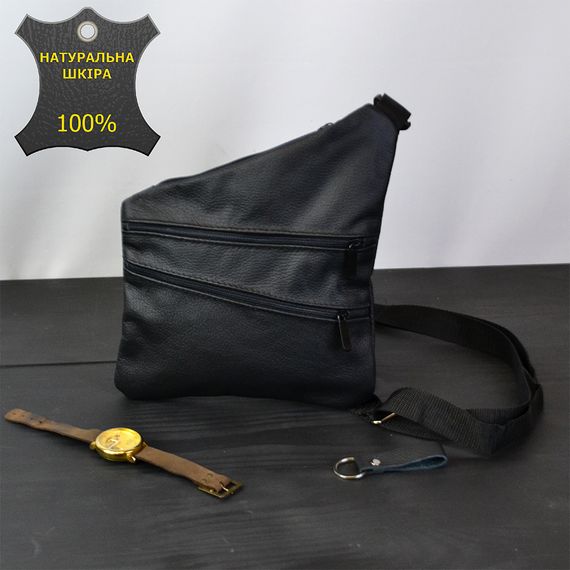 Сумка мужская легкая через плечо, Сумка мужская чорная через плечо Мужские сумки SE-54 | Зображення 6