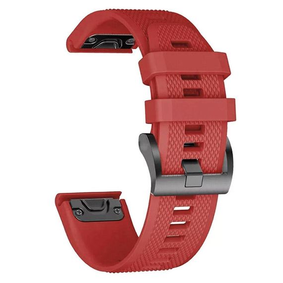 Силіконовий ремінець Primo для годинника Garmin Fenix 7 / Fenix 7 Pro / Fenix 8 47mm / Fenix E - Red