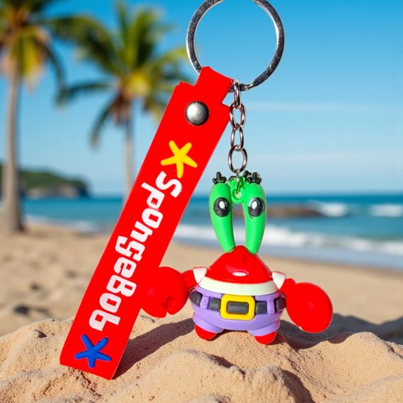Брелок 🦀 Містер Крабс з мультфільму СпанчБоб, підвіска 20 см для рюкзака та ключів