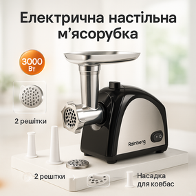 Мясорубка с мощным двигателем, Электромясорубки с металлическими шестернями, Мясорубки надежные TZ-27
