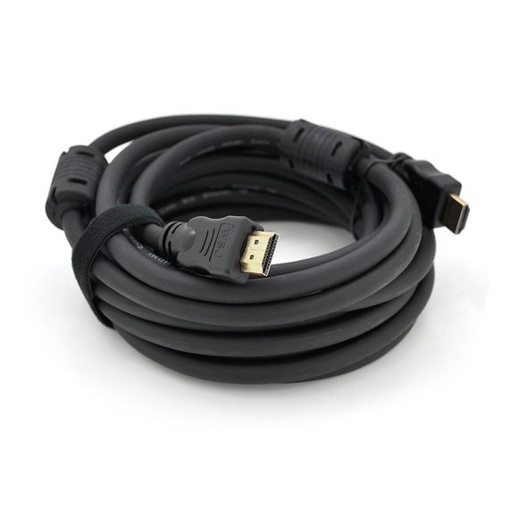 Кабель Ritar Premium PL-HD348 HDMI-HDMI Ultra HD 4K,1080P, 20.0m, v1,4, OD-8.0mm, з фільтром, круглий Black, коннектор Gold, Box, Q20