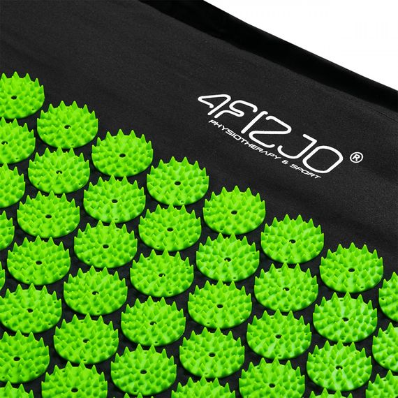 Килимок акупунктурний 4FIZJO Аплікатор Кузнєцова з валиком 128 x 48 см Black/Green 4FJ0048 (P-5907222931769) | Зображення 3