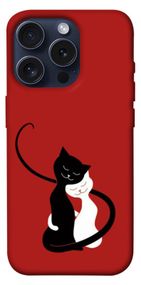 Чохол з картинкою Закохані коти для Apple iPhone 15 Pro (6.1")