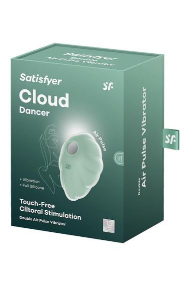 Вакуумный вибратор с дизайном в виде облака Satisfyer Cloud Dancer мятный Sex Aura | Зображення 6