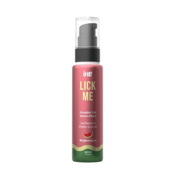 Їстівний гель зі смаком кавуна Intt Lick Me Watermelon і зігрівальним ефектом, 50 мл Sex Aura