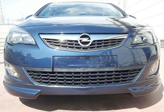 Передня Lip накладка DPT V-2 (Під фарбування) для Opel Astra J 2009-2015 рр | Зображення 1