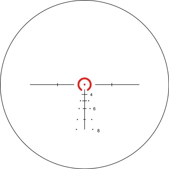 Приціл оптичний XD Precision Black-C.Q.B F2 1-6x24 сітка BDC | Зображення 7