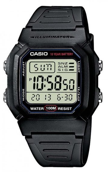 Часы наручные мужские Casio W-800H-1AVES (модуль №3240, 3092)