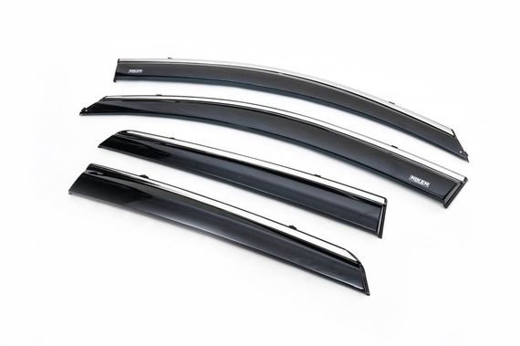 Вітровики з хромом (4 шт, Niken) для Nissan Qashqai 2010-2014рр