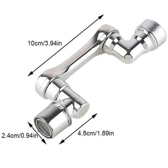 Насадка аератор на кран з поворотом, 2 режими / Розпилювач води на змішувач / Насадка для економії води | Зображення 6