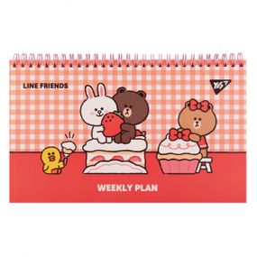 Планінг настільний YES Line Friends 252180 25х20 см 52 листи