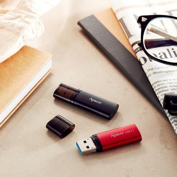 USB флеш накопичувач Apacer 128GB AH25B Red USB 3.1 Gen1 (AP128GAH25BR-1) | Зображення 4