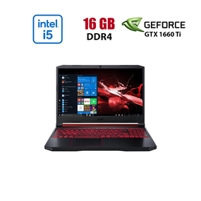 Ігровий ноутбук Acer Nitro 5 AN515-54-55LC / 15.6" (1920x1080) IPS / Intel Core i5-9300H (4 (8) ядра по 2.4 - 4.1 GHz) / 16 GB DDR4 / 480 GB SSD / nVidia GeForce GTX 1660 Ti, 6 GB GDDR6, 192-bit / WebCam б/в