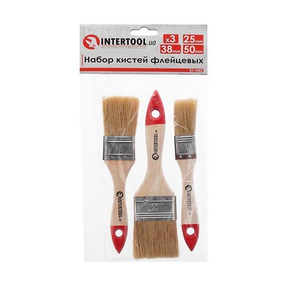 Набір пензлів флейцових 3 од. INTERTOOL KT-1003 | Зображення 8