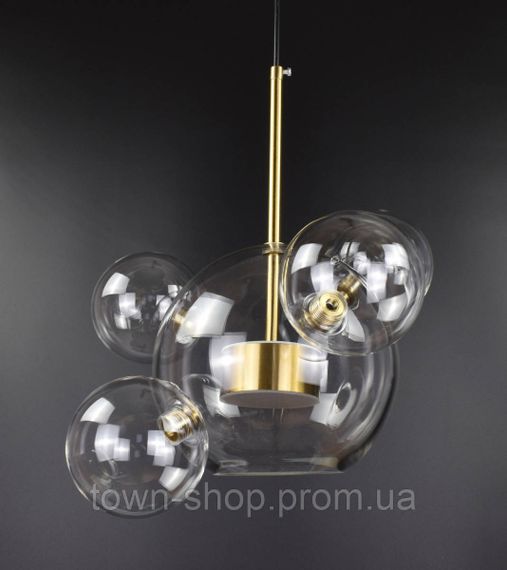 Люстра потолочная LED AA397-200+4-ab Латунь 40-130х35х35 см. | Зображення 4
