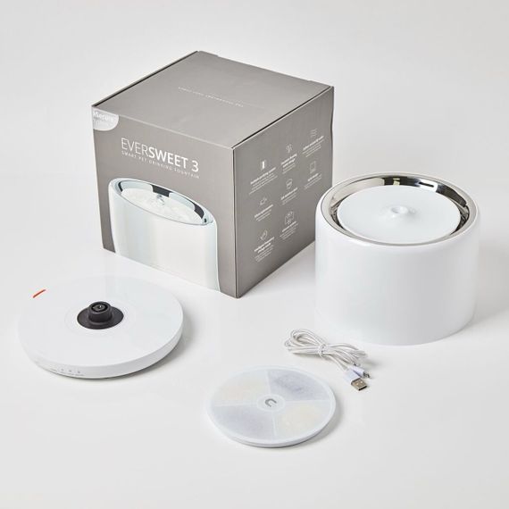 Поилка-фонтан для котов и собак Petkit Eversweet 3 Pro Smart Pet Drinking Fountain, 1.35 л, белый | Зображення 1