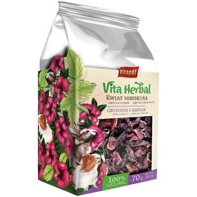 Корм для гризунів Vitapol Vita Herbal квіти гібіскуса 70 г (5904479141439)