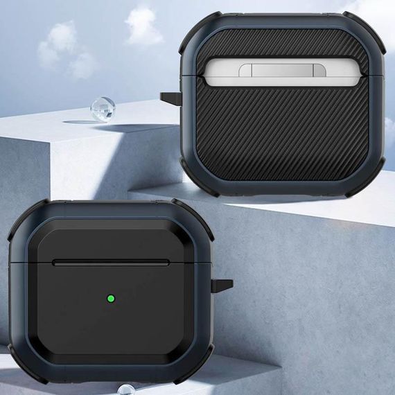Футляр протиударний Black ed. для навушників Airpods 4 Blue | Зображення 1